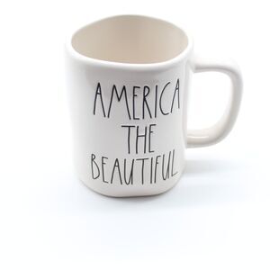 Rae Dunn Mug "America The Beautiful" Patriotic Coffee Mug Tea Mug